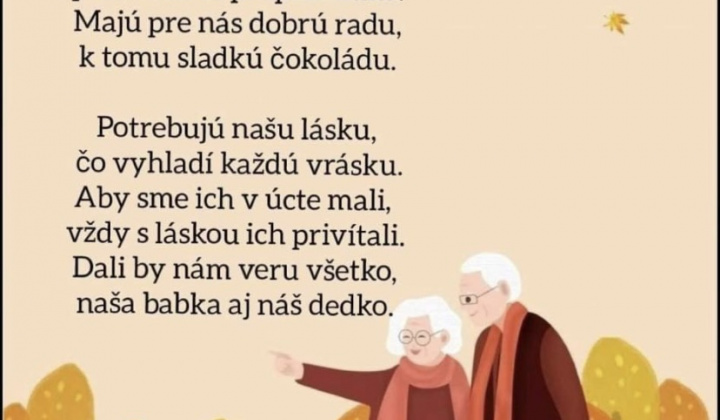 Oktober mesiac úcty k starším