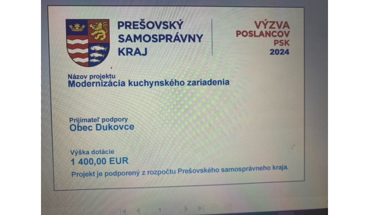 PSK -Modernizácia kuchynského zariadenia